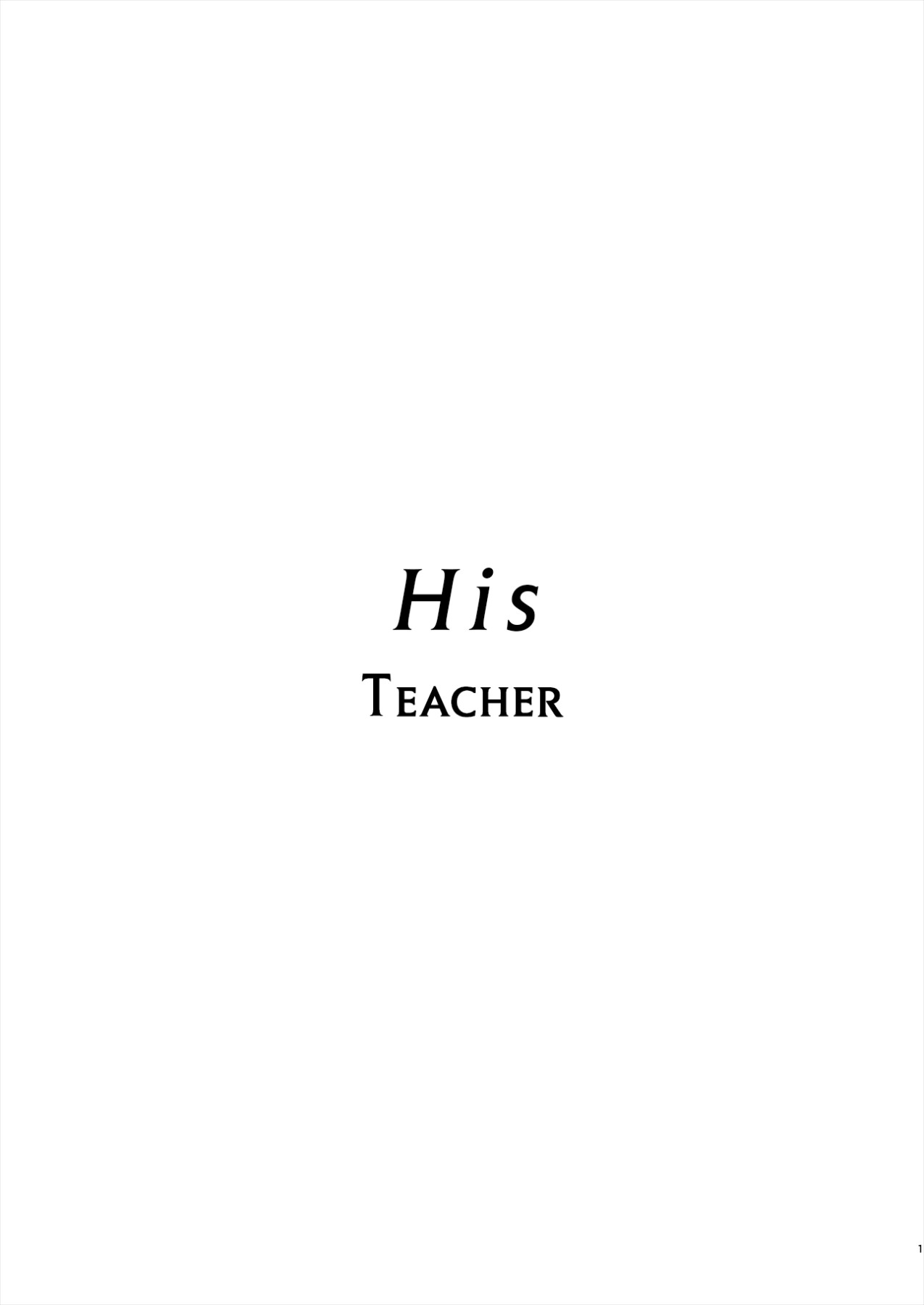 Hentai Manga Comic-My Teacher Who, Prior to Our Encounter, Has Been Leashed In-Read-2